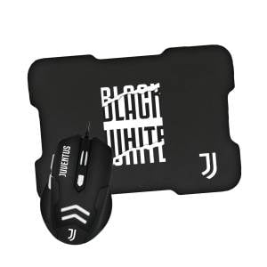 TECHMADE KIT MOUSE USB + TAPPETINO GAMING JUVENTUS