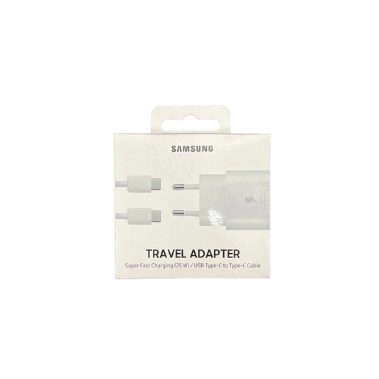 SAMSUNG CARICABATTERIE 25W EP-TA800X FC USB-C +CAVO1M USB-C WHITE ...